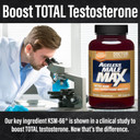 Max Total Testosterone Booster Supplement For Men, 60 Caplets