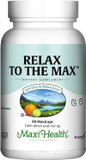Maxi Health - Relax To The Max Stress Relief Formula (120 Count) Mood Relief Capsules With Vitamin C, Calcium, L-Theanine, L-Taurine & Amino Acids - All Natural Calming & Relaxation Supplements