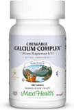 Maxi Health Chewable Calcium Complex  Vanilla Flavor Vitamin D3 And Magnesium Chewables To Help Support Bones  Kosher Magnesium And Calcium Supplement For Women And Men (180 Count)