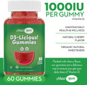 Maxi Health Kosher Vitamin D Gummies 1000 Iu (25 Mcg) - Vegan, Gluten-Free - Supports Bone, Teeth, Immune Health - For Adults & Kids - Promotes Calcium Absorption - Kosher Gummies For Women & Men
