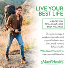 Maxi Health Omega 3 Supplement - Omega-3 Fish Oil Triple Concentrate W/ Vitamin D3 - Potent Source Of Epa / Dha Fatty Acids - Heart, Brain, Joint Health - Kosher Wild Caught Marine Fish - 90 Softgels