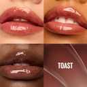 Maybelline Lifter Gloss, Hydrating Honey'D Lip Gloss With Hyaluronic Acid, High Shine For Plumper Looking Lips, Toast, 1 Count