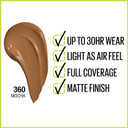 Maybelline Super Stay Full Coverage Liquid Foundation Active Wear Makeup, Up To 30Hr Wear, Transfer, Sweat & Water Resistant, Matte Finish, Light Beige, 1 Count