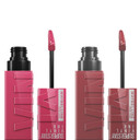 Maybelline Super Stay Vinyl Ink Liquid Lipstick Makeup Bundle, Lipstick Set Includes 1 Rose Mauve Nude Lipstick In Coy And 1 Mauve Nude Lipstick In Witty
