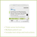 Mckesson True Metrix Blood Glucose Test Strips For Diabetes [400 Strips] Professional Monitoring System, Multiple Patient Use