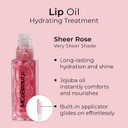 Mcobeauty Lip Oil Hydrating Treatment, Pink Lady, Moisturizing Shine For Naturally Beautiful Lips, Vegan, Cruelty Free Cosmetics