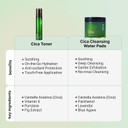 Meebak Cica Toner Spray & Cleansing Water Pads Bundle  Calm, Hydrate, And Prep Skin In One Easy Routine  Korean Skincare Essentials
