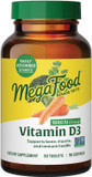 Megafood Vitamin D3 1000 Iu (25 Mcg) - Vitamin D Supplements With Real Food, Immune Support, Supports Bones, Teeth & Muscles, Vegetarian, Gluten-Free, Non-Gmo, Kosher  90 Tablets, 90 Servings