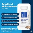 MenS Multivitamin Capsules - Complete Vitamin & Mineral Supplement For Daily MenS Health With Saw Palmetto, Lycopene, And Zinc - Prostate Health, Energy, And Sleep | 60 Capsules