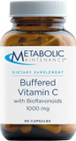 Metabolic Maintenance Buffered Vitamin C 1000Mg - Pure Buffered Vit C With Potassium, Calcium & Magnesium, Immune Support Ascorbic Acid Complex With Bioflavonoids - 90 Capsules