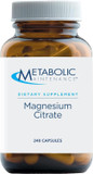 Metabolic Maintenance Magnesium Citrate - Mag Citrate Supplement With Vitamin C For Men And Women, High Absorption Magnesium For Sleep, Calm, Muscle, And Digestive Support - 120 Capsules