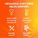 Metamucil Premium Blend, 4-In-1 Fiber Supplement For Digestive Health, Psyllium Husk Powder, Sugar-Free With Stevia, Plant-Based Fiber Supplement, Orange Flavored, 180 Teaspoons