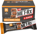 Met-Rx Big 100 Colossal Protein Bars, Vanilla Caramel Churro Meal Replacement Bars, Brown, 9 Count