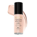 Milani Conceal + Perfect 2-In-1 Foundation + Concealer For A Flawless Complexion, Under Eye Corrector, Cover Redness And Imperfections, Waterproof And Sweatproof - Alabaster