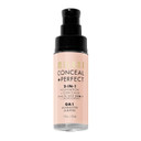 Milani Conceal + Perfect 2-In-1 Foundation + Concealer For A Flawless Complexion, Under Eye Corrector, Cover Redness And Imperfections, Waterproof And Sweatproof - Alabaster