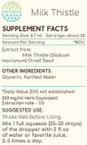 Milk Thistle B60 Alcohol-Free Herbal Extract Tincture, Concentrated Liquid Drops Natural Milk Thistle (Silybum Marianum) Dried Seed (2 Fl Oz)