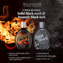 Millennium Tanning Products, Solid Black 100X (13.5 Oz) And Insanely Black 60X (13.5 Oz)
