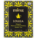Mina Louiza, Organic Moroccan Lemon Verbena Tea, Organic Herbal Tea Bags, 15 Biodegradable Sachets, Refreshing Lemon Tea Bags, Caffeine Free, Moroccan Lemon Verbena Tea Bags