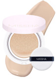 Missha Magic Cushion Foundation No.21 Light Beige For Bright Skin - Flawless Coverage, Dewy Finish, Easy Application For All Skin Types