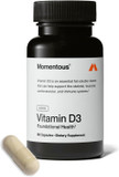 Momentous Vitamin D3 Supplement - 5,000 Iu Capsules For Foundational Health Support - Nsf Certified For Sport® - Gluten-Free - 60 Servings