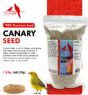 Morning Bird Canary Seed  Nutritional Rich In Vitamins And Supplements For Birds  Ideal For Healthy Feathers And Strong Bones Seed For All Birds Type 1.5 Lbs