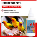 Morning Bird Feather Glo 4 Oz  Palm Oil Supplement For Birds  Supports Pet Skin Treatment Spray, Feather Shine & Immune Health  Vitamin, Mineral & Energy Support For All Bird Types