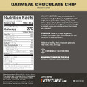 Mtn Ops Venture Bar | Oatmeal Chocolate Chip Energy Bar | 10G Protein + Gluten-Free Nutrient Dense Peanut-Based Raw Energy Bar | 10 Bars Per Box