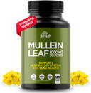 Mullein Leaf 1000Mg, 120 Capsules, Lung Detox For Smokers, Lung Cleanse Supplement, Supports Respiratory Function Health, Promotes Mucous Membranes | Ear Health, Mucus Relief Herbal Pills