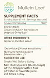 Mullein Leaf B120 Alcohol-Free Herbal Extract Tincture, Super-Concentrated Mullein (Verbascum Thapsus) Dried Leaf (4 Fl Oz)