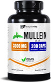 Mullein Leaf Extract 3000Mg | 200 Vegan Capsules | Traditional Herbal Formula | Non-Gmo & Gluten-Free | Made In Usa