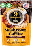 Mushroom Coffee  10 In 1 Instant Coffee Organic Arabica - Cafe De Hongos W/LionS Mane, Turkey Tail, Chaga  Focus, Gut Health, Weight & Immune Support  Low Caffeine, Sugar-Free, Gluten Free 90G