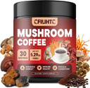 Mushroom Coffee - Colombian Mushroom Powder Instant Coffee With Lion'S Mane, Reishi, Chaga, Cordyceps & More - 150G Mushroom Coffee Alternative For Energy, Focus, Mental Clarity & Immune Support