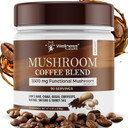 Mushroom Coffee, 90 Servings Organic Mushrooms Instant Coffea, Great Tasting Colombian Keto Coffee, 7 Superfood Mishrooms Lions Mane, Chaga, Reishi, Cordyceps, Maitake, Shiitake, And Turkey Tail
