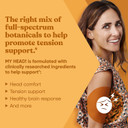 My Head! Headache Vitamins  Sensitivity, Tension, Comfort, Healthy Head Function For A Clear Mind  Fast Acting Magnesium, Feverfew, Boswellia, Vitamin D, Ginger, & More  60 Soft Capsules