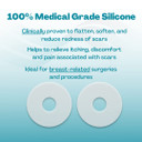 Mynewgel Newgel Advanced Silicone Professional Scar Sheets, Ultra-Thick, Areola Shaped, For Post-Surgery Cosmetic Procedure, 1 Pair (2 Count) - Clear