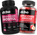 Myo-Inositol & D-Chiro Inositol & Acv Gummies - 40:1 Ratio Hormone Balance For Women & Apple Cider Vinegar Gummies - Supplements To Support Menstrual Cycle & Female Health