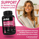 Myo-Inositol & D-Chiro Inositol & Acv Gummies - 40:1 Ratio Hormone Balance For Women & Apple Cider Vinegar Gummies - Supplements To Support Menstrual Cycle & Female Health