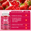Nac Gummies 600Mg, N Acetyl Cysteine Supplement With Glutathione, Resveratrol, Magnesium, Coq10, Nac Chewable For Antioxidants & Immune Support, Strawberry Flavor 60 Gummies