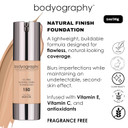 Natural Finish Foundation - 160 Medium Neutral By Bodyography For Women - 1 Oz Foundation