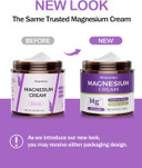 Natural Topical Magnesium Cream For Sleep,Nighttime Magnesium Lotion For Pain And Leg Cramps,Muscle Relaxation,Calm,Deep Hydration For Skin Care.(Lavender)