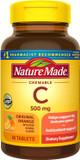 Nature Made Chewable Orange Flavor Vitamin C Tablets, 500 Mg, 70 Count
