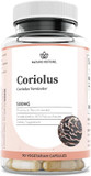 Nature Restore Coriolus Versicolor Mushroom Extract Supplement, 30 Percent Polysaccharides, Non Gmo, Gluten Free, 90 Capsules, Original Turkey Tail Mushroom Supplement