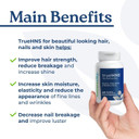 Naturecity True-Hns Hair Nails And Skin Cynatine Keratin And Plant Based Biotin Vitamin Supplement | Fuller And Stronger Hair And Nails | Non Gmo | 60 Veggie Capsules