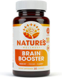 Natures Wellness Brain Booster | Natural Cognitive Enhancer For Increased Focus, Memory And Mental Clarity | Nootropics Brain Supplement | Dmae, Rhodiola Rosea Extract, Bacopa Monnieri, Ginkgo Biloba