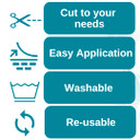 Newgel Advanced Silicone Professional Scar Treatment Tape By Mynewgel, Ultra-Thick, For Abdomen, C-Section, Keloids, Burns, Reusable, 2" X 18" Strip - Clear