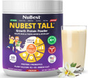 Nubest Bundle Vanilla Plant-Based Protein 10 Serving Tall Kids 60 Chewable Tablets - Multivitamin, Calcium, Probiotic, Omega 3-6-9 And More