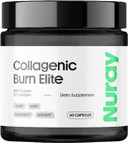 Nuray Collagenic Burn Elite With Green Tea - Collagen Peptides- 60 Capsules | Collagen Burn With 5 Types Of Collagen For Healthy Hair, Skin, Nails, Joints, Metabolism Boost & Energy