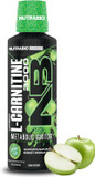 Nutrabio  L-Carnitine Liquid Shots  3000Mg, (Green Apple)  10Mg Of Vitamin B-5  Zero Carbs & Sugars  Energy Production  Muscle Recovery