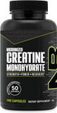 Nutrabio Pure Micronized Creatine Monohydrate Capsules, Creatine Pills, Supports Bulk Muscle Energy, Recovery, And Strength - Keto Friendly, Kosher, Creatine Nutritional Supplement For Men And Women
