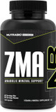 Nutrabio Zma Supplements For Men & Women- Zinc Magnesium Supplements To Support Hormone Levels, Peak Performance, Sleep, Muscle Recovery, Immune Health, 180 Ct